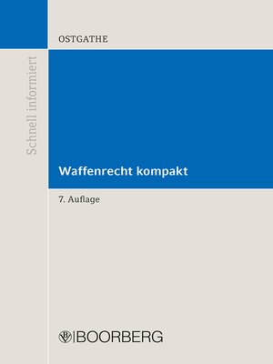 cover image of Waffenrecht kompakt